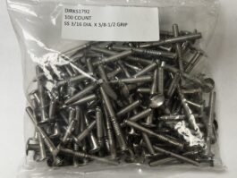 Dirks1792 - SS 3/16 DIA. X 3/8-1/2 Grip Rivet - 25 Count
