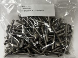 Dirks1793 - SS 3/16 DIA. X 1/8 -1/4 Grip Rivet - 25 Count