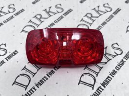 Dirks2017 - Rectangular Clearance / Marker Light - RED LED / RED LENS