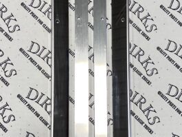 Dirks2035 - Peterbilt 359 Trim Threshold Kit, POLISHED Stainless Trim WITH Backer Plates - OE# LH 20-08406L / RH 20-08406R