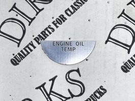 Dirks2161 - Peterbilt 359 2-1/16" Gauge Label - ENGINE OIL TEMP