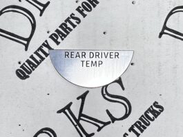 Dirks2164 - Peterbilt 359 2-1/16" Gauge Label REAR DRIVER TEMP