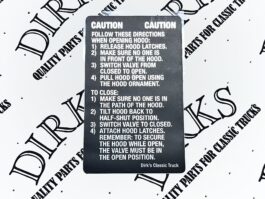 Dirks2183 - Peterbilt 359 Air Hood "CAUTION" Sticker